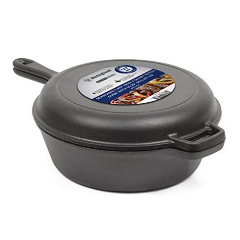 Westinghouse WFL3CC Select Series Seasoned Cast Iron 3 Quart Dutch Oven ...