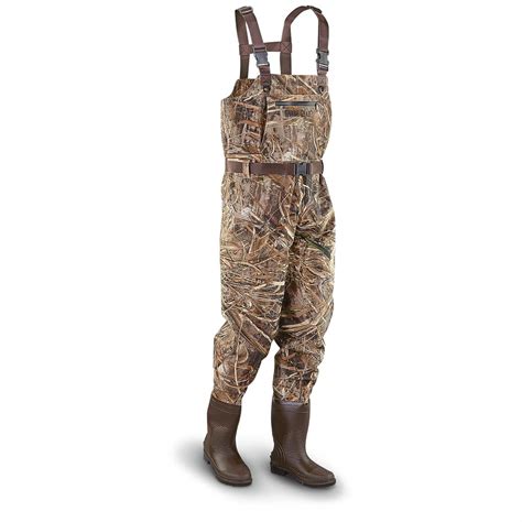 Guide Gear Steel Creek Men's Camo Hunting Chest Waders, Realtree Max-5 ...