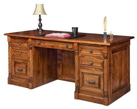 Kincaid Executive Desk | Custom Amish Furniture | Hardwood