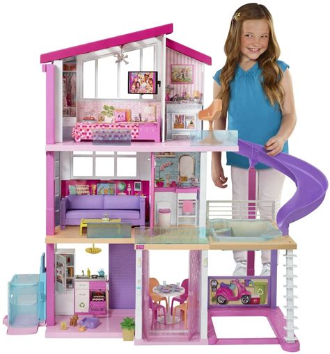 Barbie Dreamhouse, Doll House Playset with 70+ Accessories Including ...