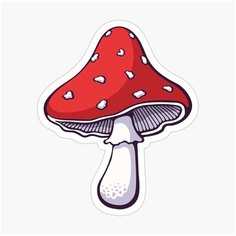 poster in 2021 | Mushroom drawing, Sticker art, Cute stickers