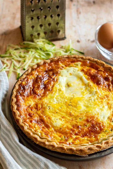 Zucchini Mozzarella Quiche - Sugar & Snap Peas