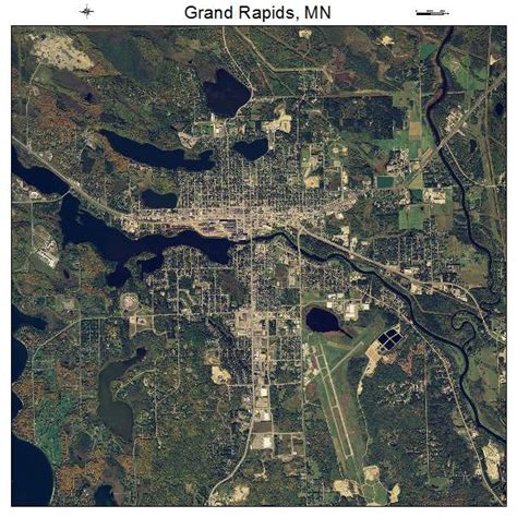 Aerial Photography Map of Grand Rapids, MN Minnesota