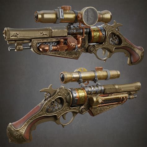 Steampunk gun - Finished Projects - Blender Artists Community