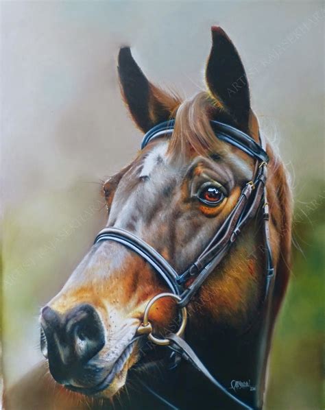 'HORSE' Hyper Realistic Oil Painting by Rajasekharan