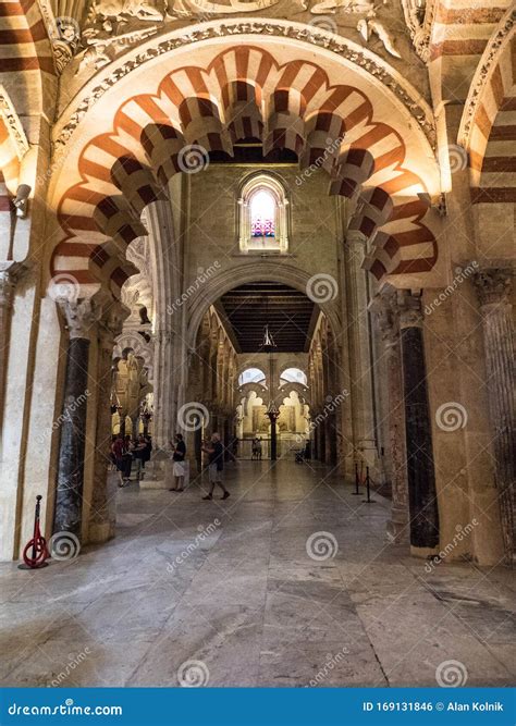 Interior View of the Mezquita - Cordoba Cathedral Editorial Photo ...