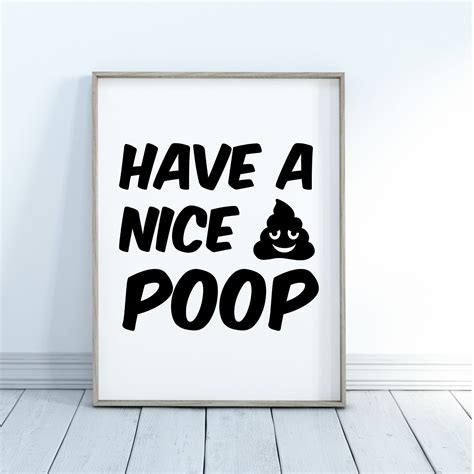 Bathroom Wall Art, Bathroom Art, Funny Bathroom Art, Home & Living ...