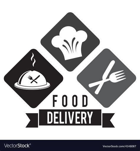 Food delivery Royalty Free Vector Image - VectorStock