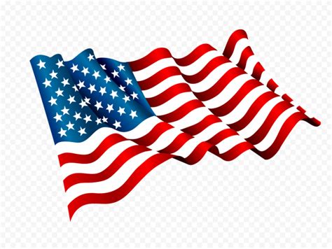 Waving American Flag Clipart Png