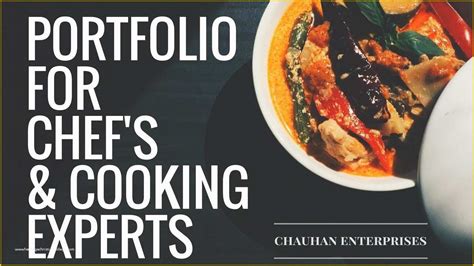 Chef Portfolio Template Free Of Free Domain Chef Cooking Portfolio ...