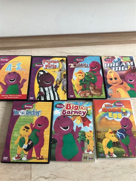 Barney dvd (7 disc), Books & Stationery, Children's Books on Carousell