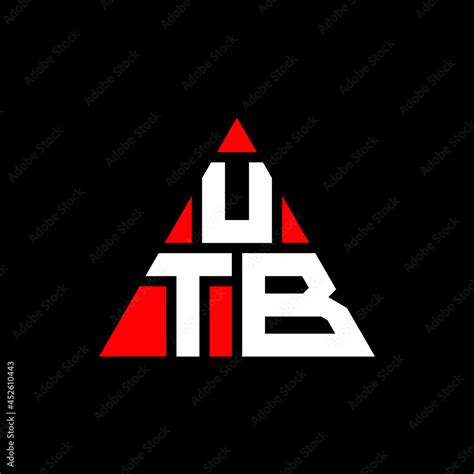 UTB triangle letter logo design with triangle shape. UTB triangle logo ...