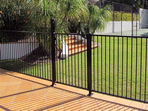 Aluminium Pool Fencing Gate - Black