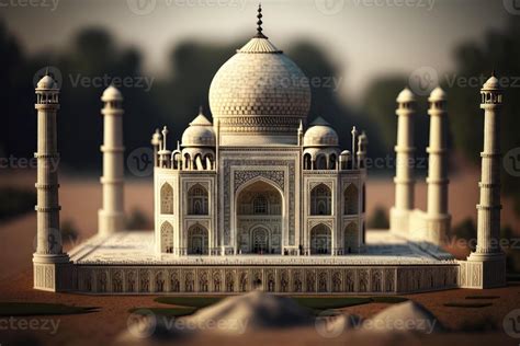 Miniature Taj Mahal in India with High Detail 29974472 Stock Photo at ...