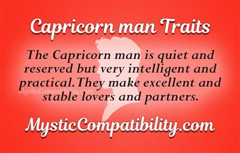 Capricorn Man Personality Traits - Mystic Compatibility