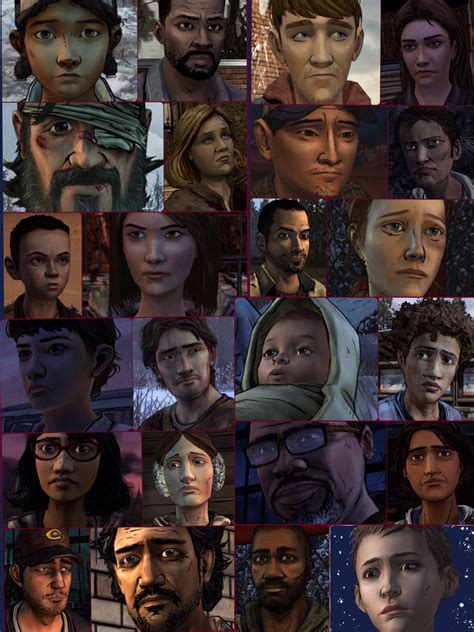 All the walking dead game characters season 1,2 by TANIA2003 on DeviantArt