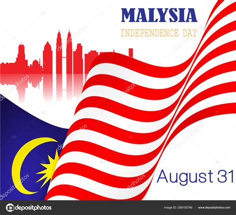 National Day Malaysia Merdeka Day Celebrated Public Holiday Malaysia ...