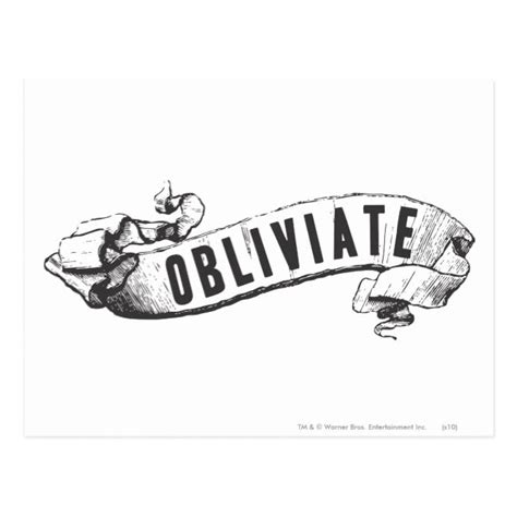 Harry Potter Spell | Obliviate Postcard #harry #chamberof #deathly # ...