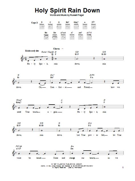 Holy Spirit Rain Down | Sheet Music Direct