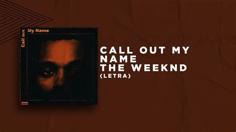 The Weeknd - Call Out My Name (COVER AUDIO) - YouTube