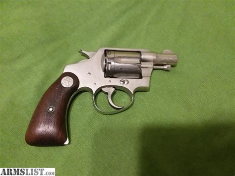 ARMSLIST - For Sale: Old Colt 38 special snub nose nickel