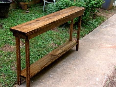 60 Rustic Console Table Extra Narrow Sofa Table Entryway