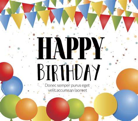 Happy Birthday Card Maker Vector Download