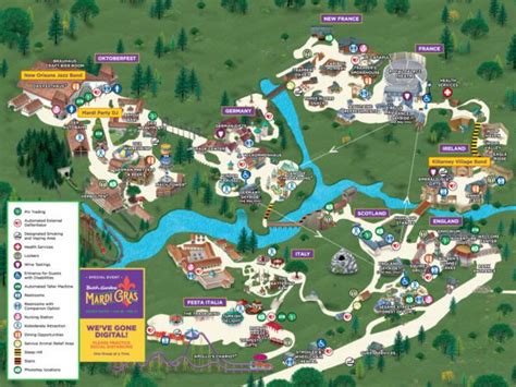 Theme Park Brochures Busch Gardens Williamsburg Map 2022 ...