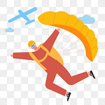 Skydiving Animated Clipart For Powerpoint