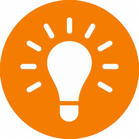 Circle, creativity, entrepreneur, idea, light bulb, lightbulb, orange ...