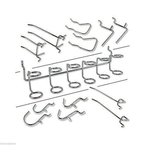 50 PCS ORGANIZERS ASSORTED HOOKS GARAGE PEGBOARD HOOKS GARAGE SET ...