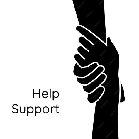 Premium Vector | Helping hand concept Gesture sign of help and hope Two ...