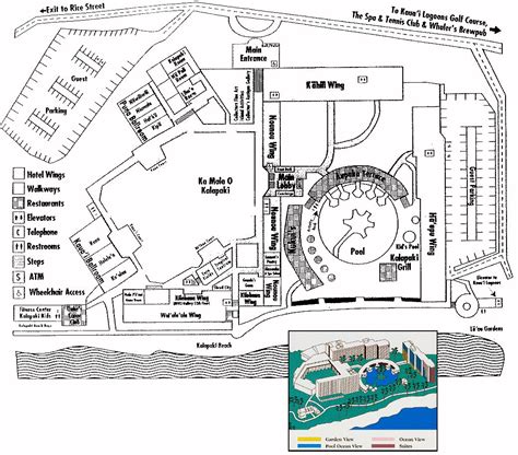 Map Layout Marriott Kauai Resort