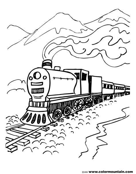 Steam Train Line Drawing at GetDrawings | Free download