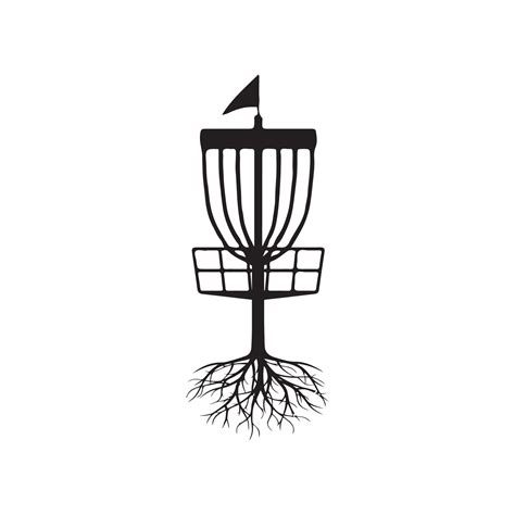 Vector Disc Golf silhouette Disc Golf player and icons vector ...