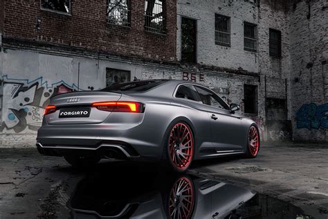 Black Ice: Audi S5 with Carbon Fiber Canards on Candy Red Rims — CARiD ...