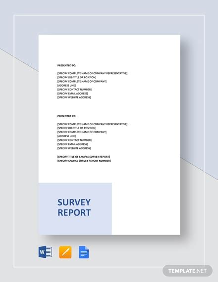 Survey Report - 17+ Examples, Format, Docs, Word, Pages, Pdf