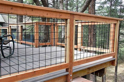 Incredible Diy Hog Wire Deck Railing Plans References - Newsica