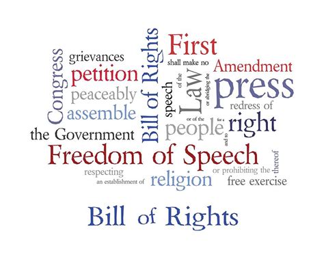 First Amendment - Bill of Rights Digital Art by Antique Images