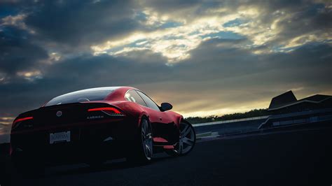 fisker, karma, car, sunset, night, sky, red 4k karma, fisker, Car | Car ...