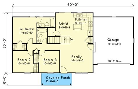 Traditional Ranch Home Plan with 3 Bedrooms - 22147SL | Architectural ...