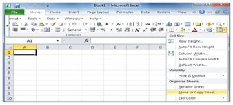 Toolbars and Menus in Microsoft Excel - Biyani Institute of Science and ...