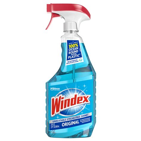 Windex Glass Cleaner Spray Bottle, Original Blue, 23 fl oz - Walmart ...