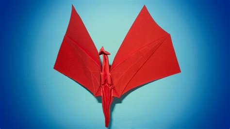 How to make an Origami Flying Dragon (Origami Tutorial) - YouTube