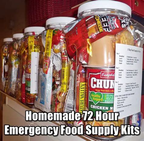 Homemade 72 Hour Emergency Food Supply Kits - SHTFPreparedness