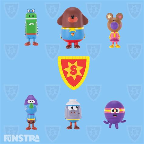 Hey Duggee Duggee The Super Squirrels Figure 6-Pack ...