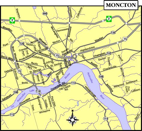 Moncton Map