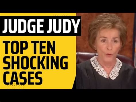 Judge judy Top 10 Shocking Cases | Judge Judy's Courtroom Drama - YouTube