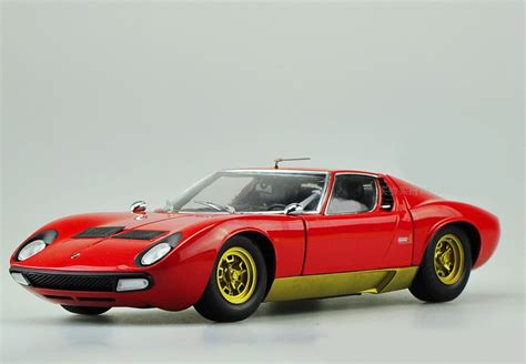 1/18 Kyosho Lamborghini Miura P400 SV (Red) Diecast Car Model ...