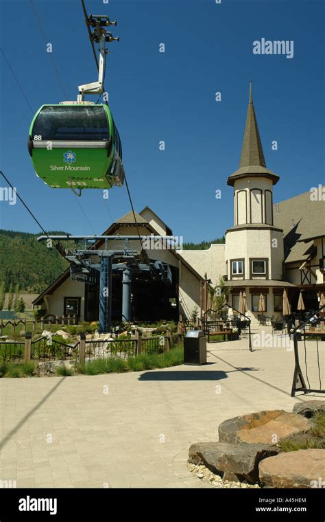 AJD56283, Kellogg, ID, Idaho, Silver Mountain Resort, Gondola Stock ...